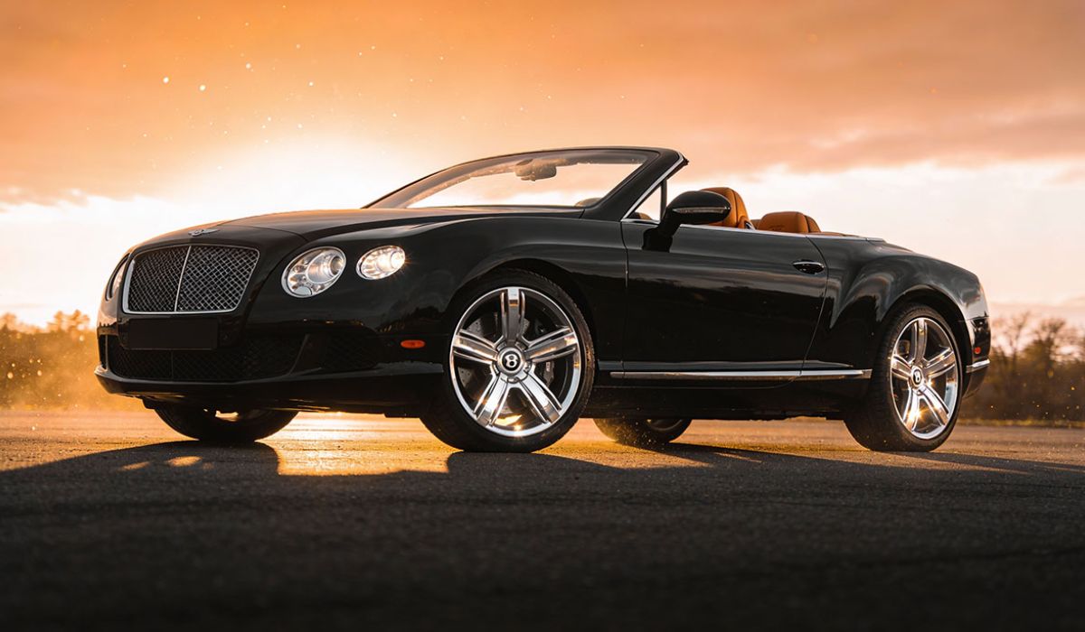 black bentley convertible
